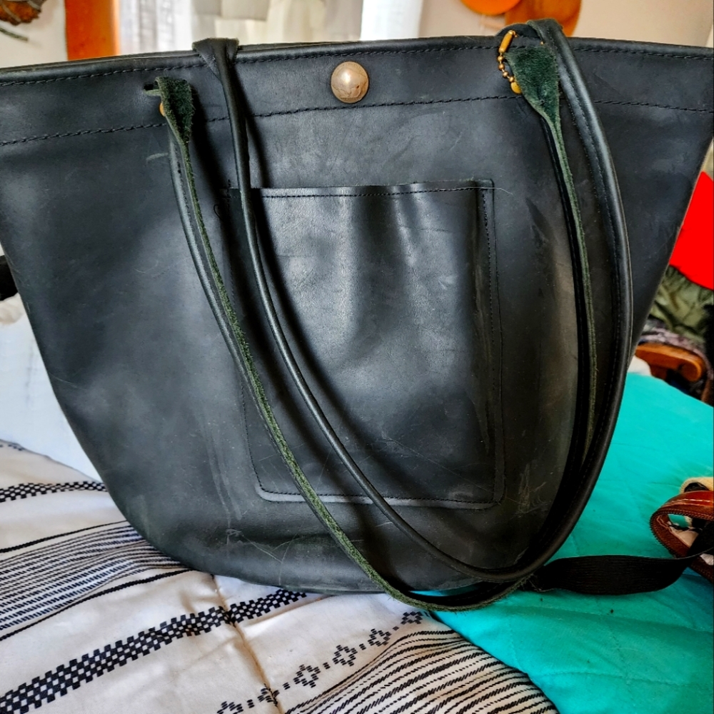 Full leather tote